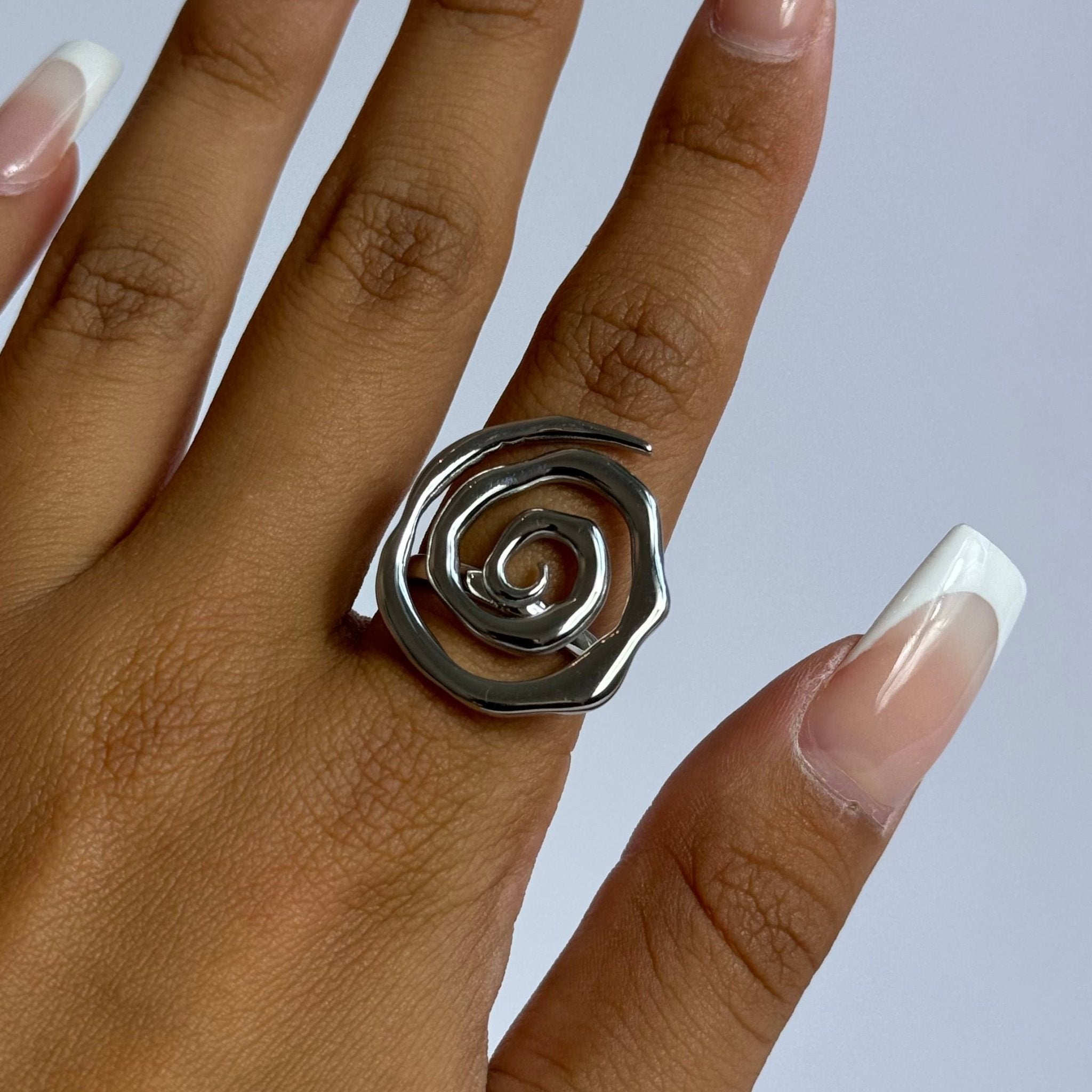 Silver Spiral Ring - ILLUSIVE JEWELS USA
