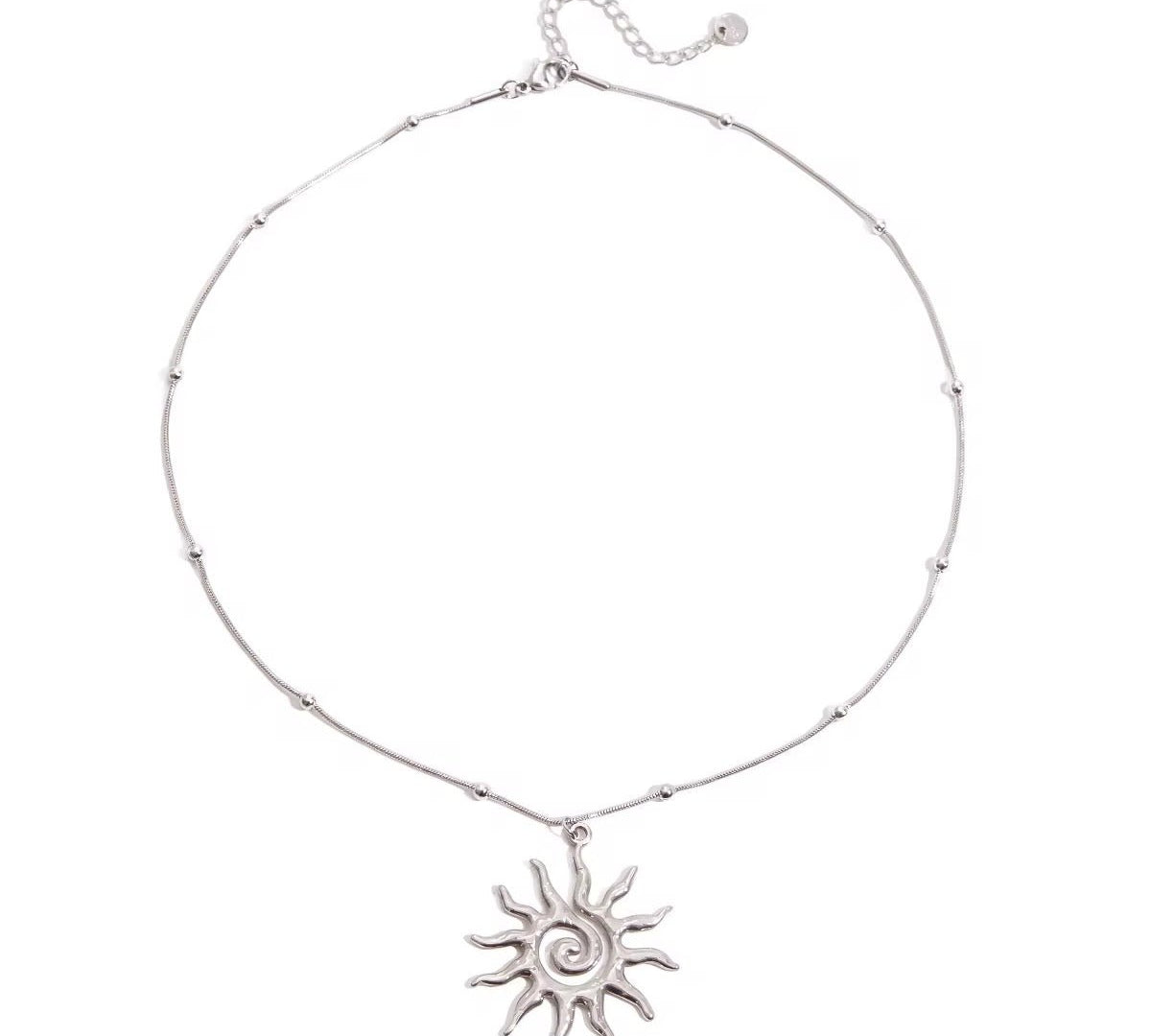 Silver Sunshine Necklace - ILLUSIVE JEWELS USA