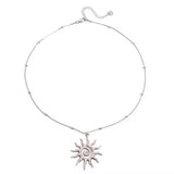 Silver Sunshine Necklace - ILLUSIVE JEWELS USA