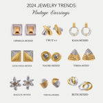 Sloane Mixed Metal Stud Earrings - ILLUSIVE JEWELS USA