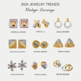 Sloane Mixed Metal Stud Earrings - ILLUSIVE JEWELS USA