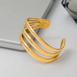 Soleia Gold Cuff Bracelet - ILLUSIVE JEWELS USA