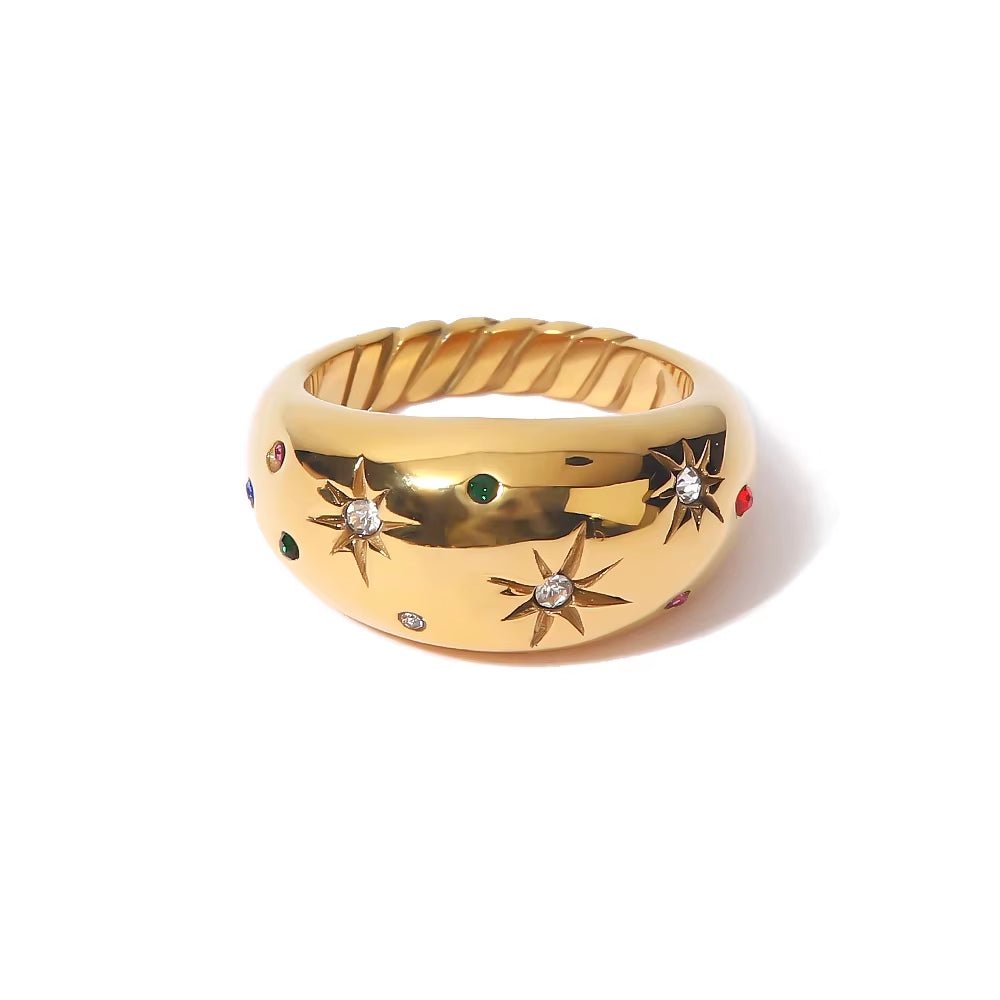Starburst Rope Ring - ILLUSIVE JEWELS USA
