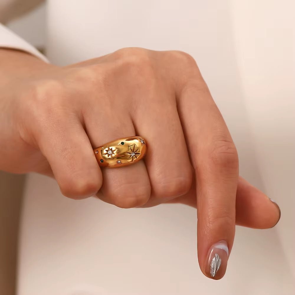 Starburst Rope Ring - ILLUSIVE JEWELS USA