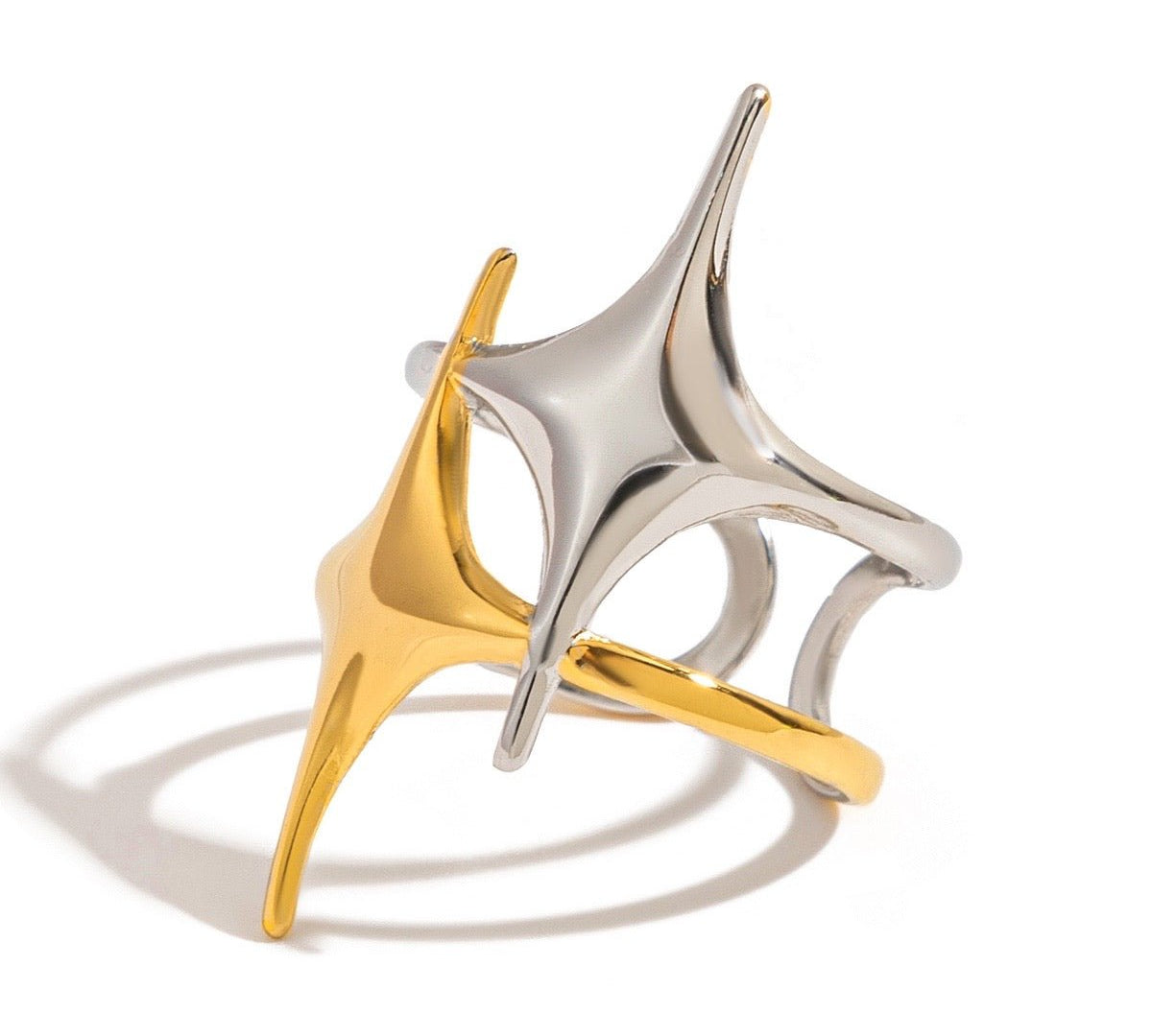 Starla Mixed Metal Ring - ILLUSIVE JEWELS USA
