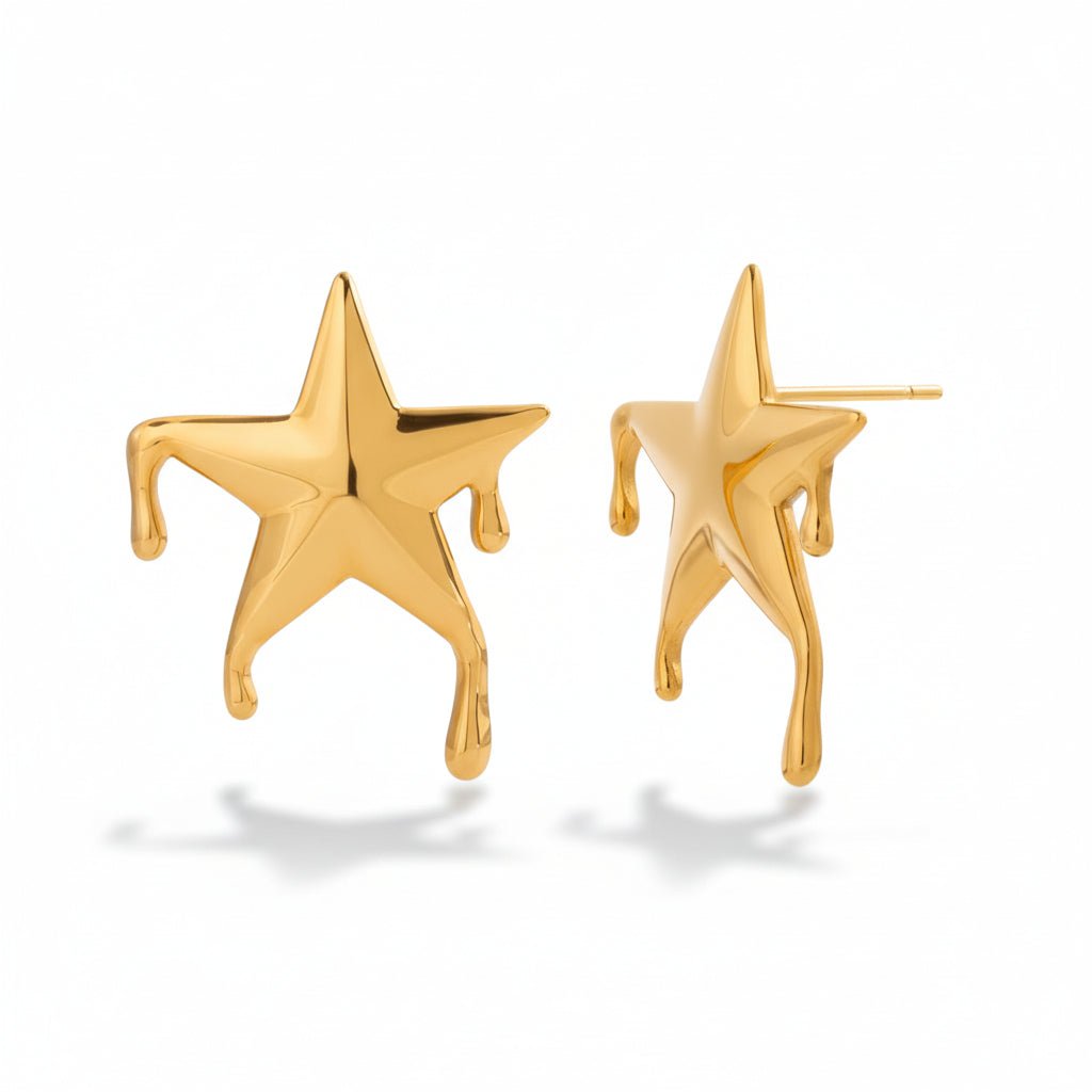 Stella Drip Star Stud Earrings - ILLUSIVE JEWELS USA