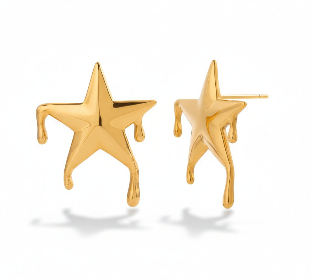 Stella Drip Star Stud Earrings - ILLUSIVE JEWELS USA