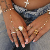 Stellar Gold Ring - ILLUSIVE JEWELS USA