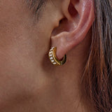 Sutton Baguette Hoops - ILLUSIVE JEWELS USA