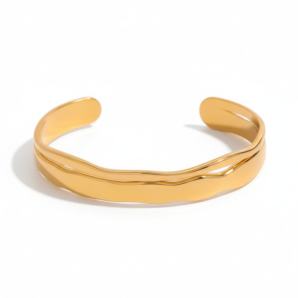 Talulah Gold Cuff Bracelet - ILLUSIVE JEWELS USA