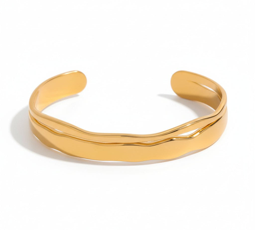 Talulah Gold Cuff Bracelet - ILLUSIVE JEWELS USA