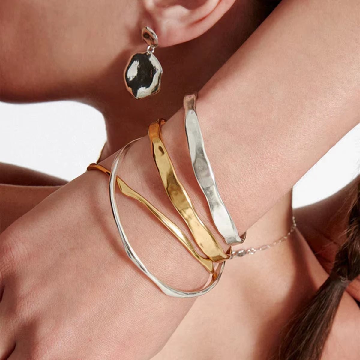 Talulah Gold Cuff Bracelet - ILLUSIVE JEWELS USA