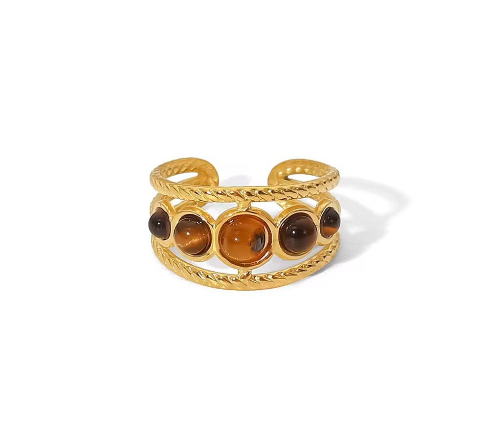 Tiger Eye Ring - ILLUSIVE JEWELS USA